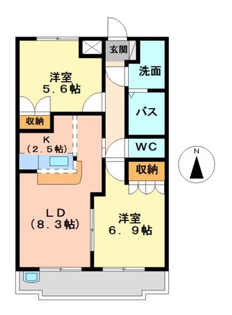 サンセットヒルズの物件間取画像